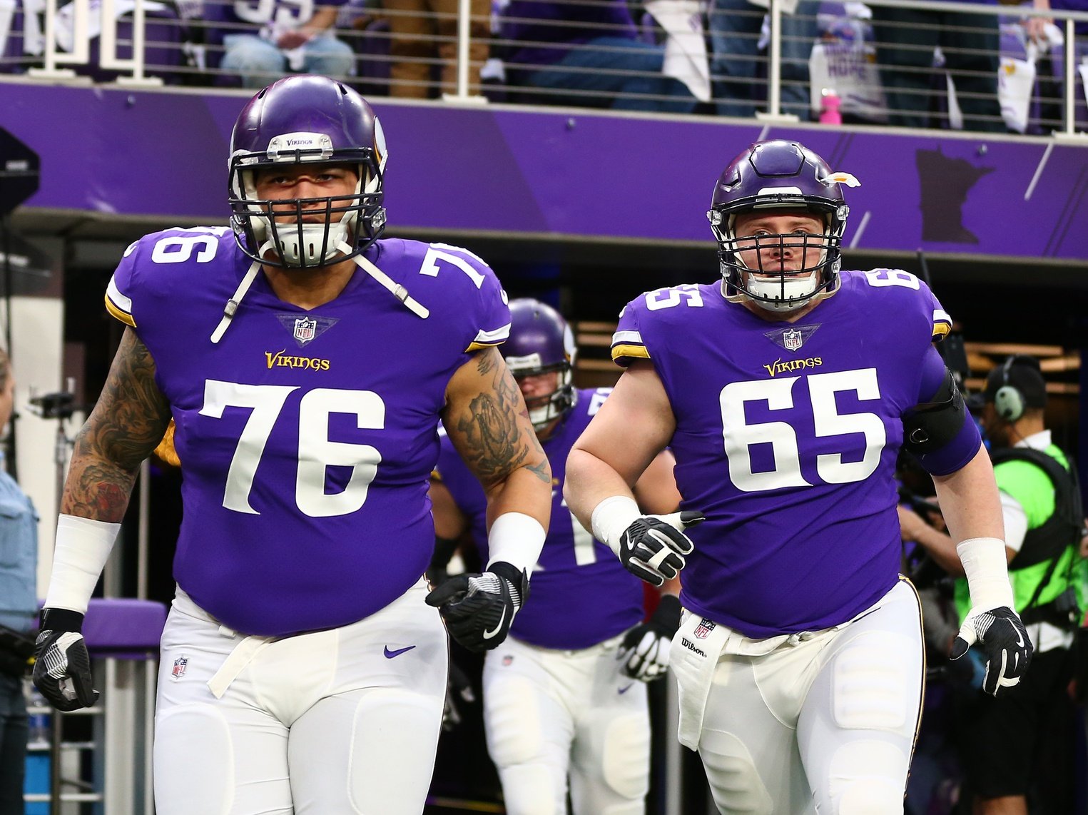 Vikings Position Battles 2018 Offensive Linemen Zone Coverage