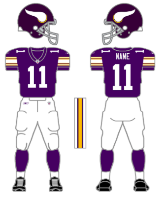 minnesota vikings all purple uniform